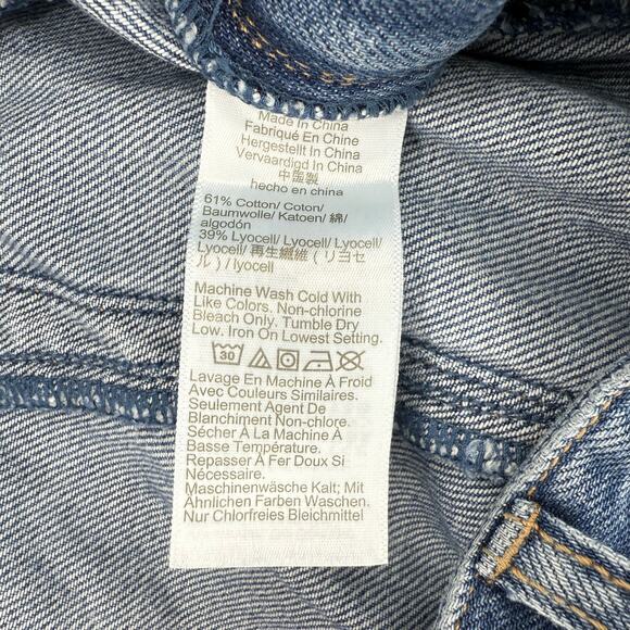 NWT Madewell Midi Skirt in Robertson Wash: Airy Denim Edition Size 32 - Picture 9 of 10